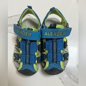 Kids Blue and Green Shoes